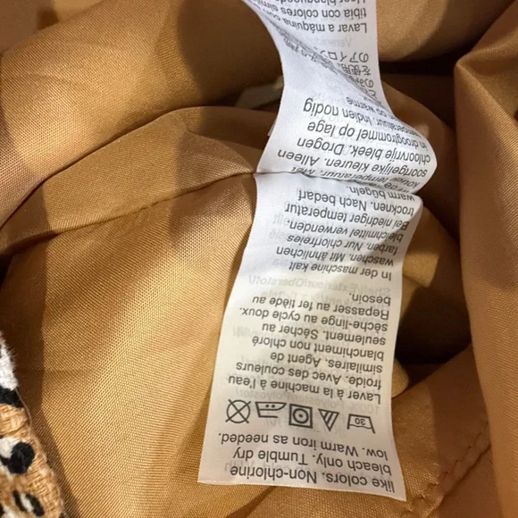 J. Crew Factory Basketweave Sheath Dress, Animal Print Women's Dress, Size 10 - Picture 11 of 14